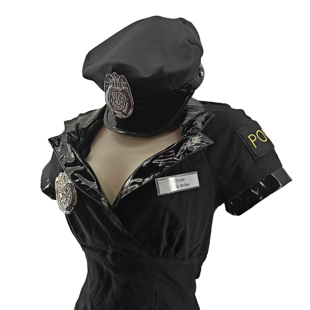 Spirit Halloween Dirty Cop Officer Anita Bribe Police 3 Piece